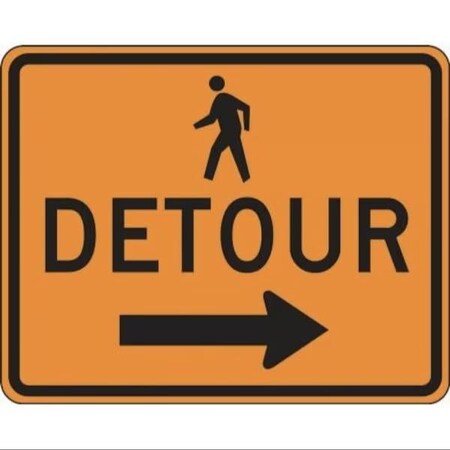 Accuform RIGID CONSTRUCT ION SIGN DETOUR FRK417HP FRK417HP